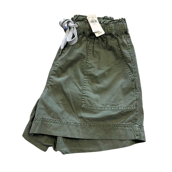 NWT Aerie Easy Woven Tie Waist Shorts Olive Green Small