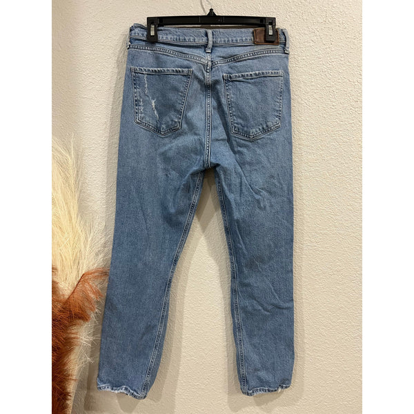 Citizens of Humanity Button Fly Charlotte Crop Distressed Jeans Size 29