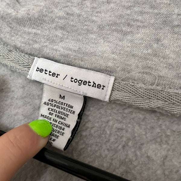 Better Together Gray Butter Soft Half Zip Pullover Medium