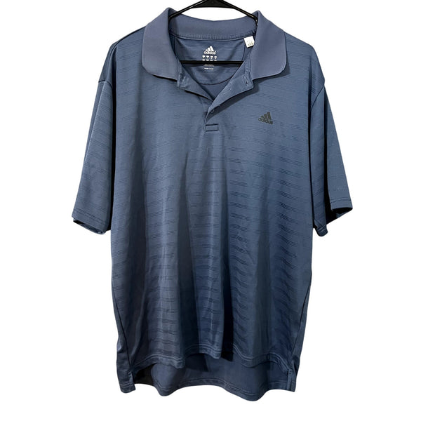 Adidas Men's Blue Polo Striped Top XL