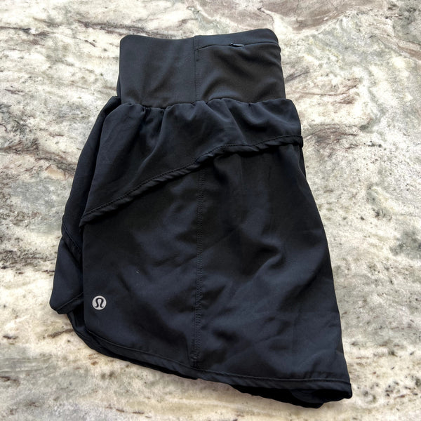 Women's Black Athletic Running Shorts Size Large