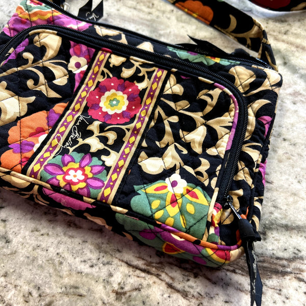 Vera Bradley Retired Suzani Floral Hipster Crossbody Bag