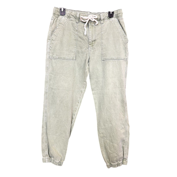 American Eagle Sage Green Denim Joggers Size 8