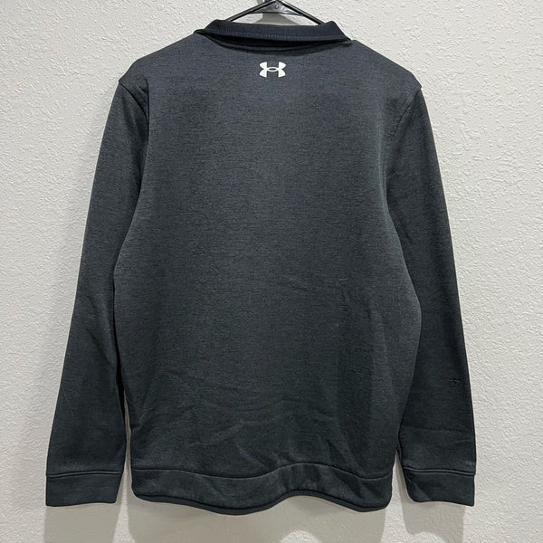 Under Armour Golf Loose Fit Black Quarter Zip Fleece Pullover Large