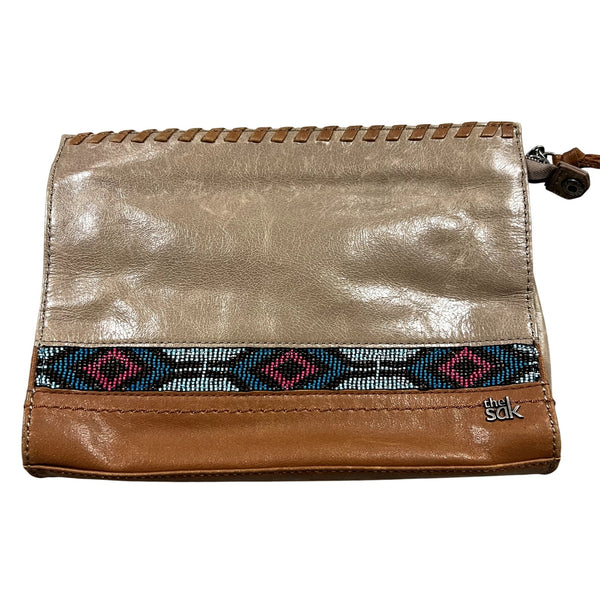 NEW The Sak Western Aztec Seed Bead Leather Crossbody Bag