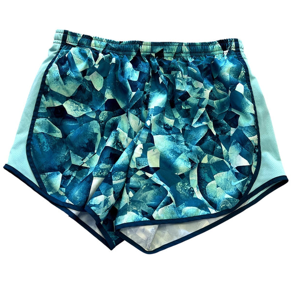 Nike Tempo Mixed Blue Lined Athletic Shorts Youth XL