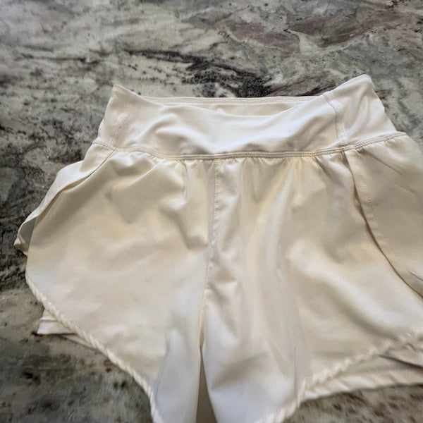 Women's Off White Athletic Running Shorts Size Medium