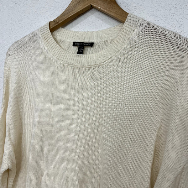Eileen Fisher Ivory Knit Sweater Size XS