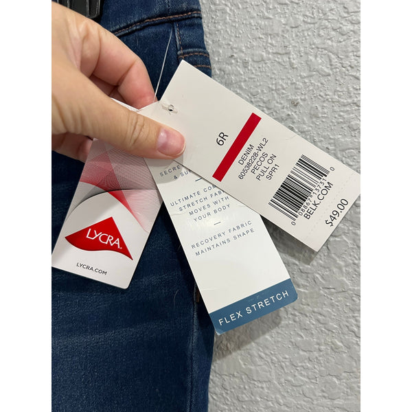 NWT New Directions Pull On Skinny Jeans Size 6