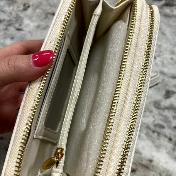 Ivory Faux Leather Horse Wallet