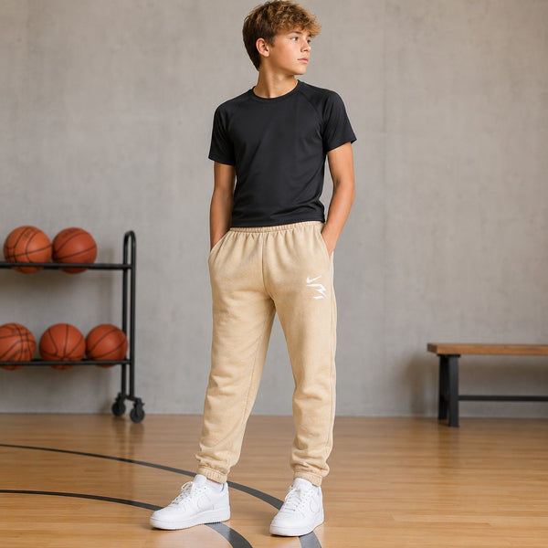 Nike 3 Brand Tan Jogger Sweatpants Size Youth Large