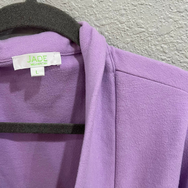 Jade Light Purple Soft Cotton Women's Blazer Size Large