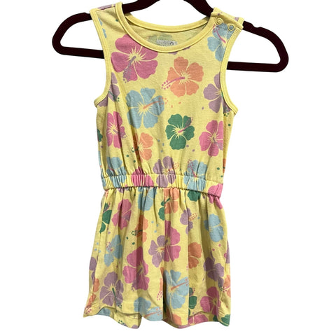Garanimals Yellow Pastel Floral Sleeveless Romper Size 2T
