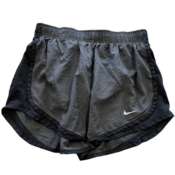 Nike Dri Fit Black Heathered Tempo Running Shorts Small