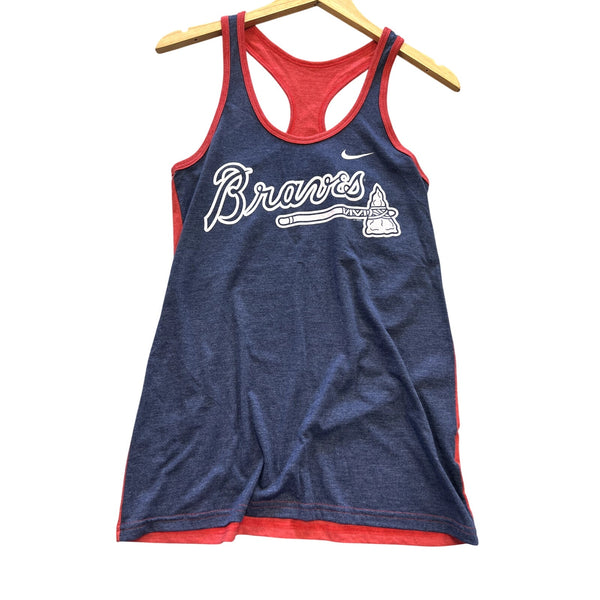 Nike Loose Fit Atlanta Braves Racerback Tank Top Small