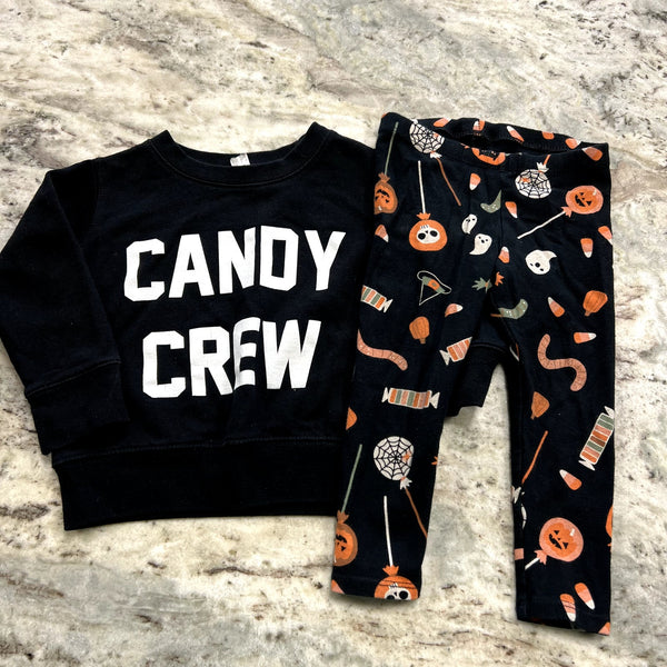Candy Crew Two Piece Halloween Set Size 2T