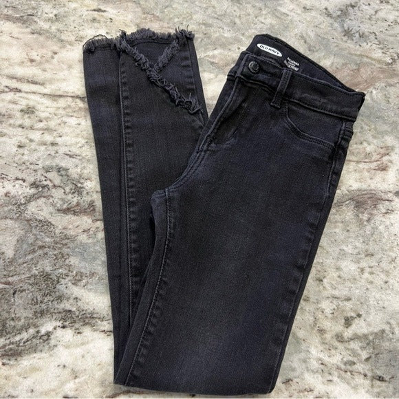 Old Navy Black Ballerina Jeggings Skinny Jeans Girls Size 12