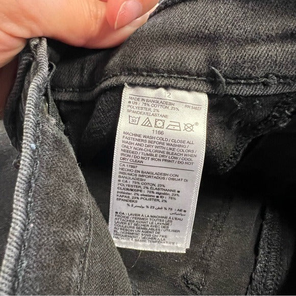 Old Navy Black Ballerina Jeggings Skinny Jeans Girls Size 12