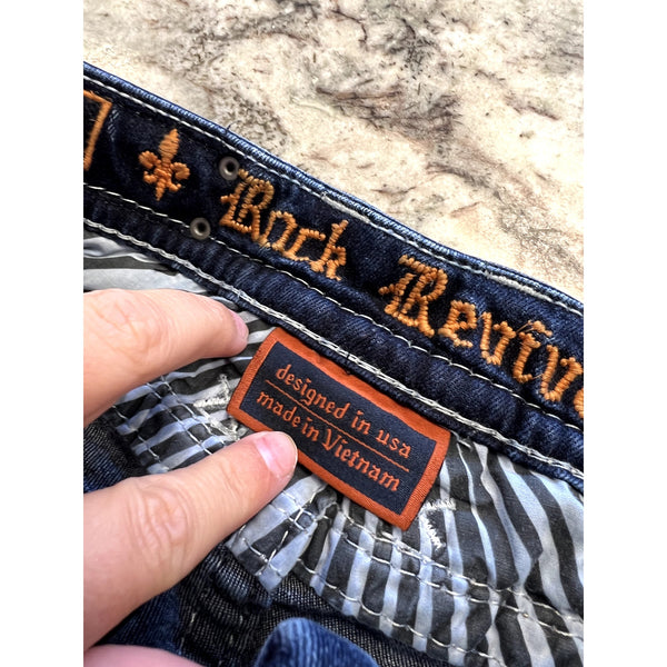 Rock Revival Dark Wash Axteen Skinny Jeans Size 27