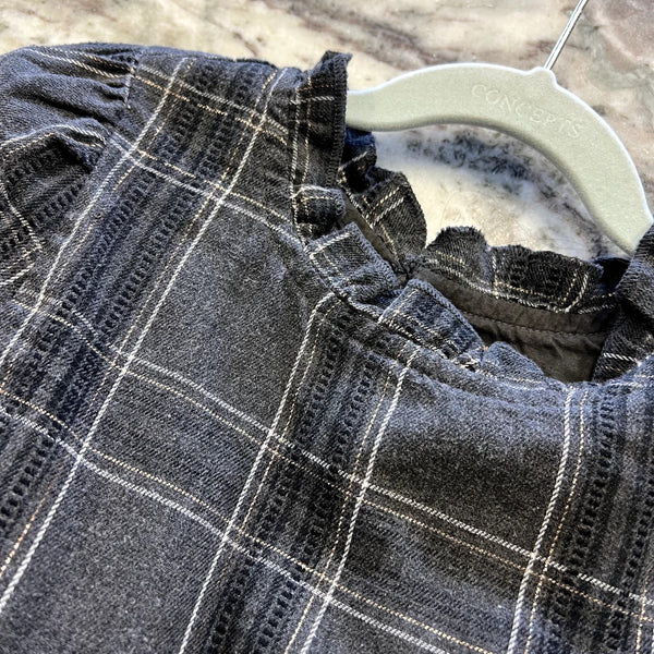 Cat & Jack Flannel Gingham Girls Tiered Dress Size 5T