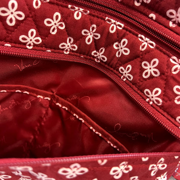 Vera Bradley Red Razorback Cotton Crossbody