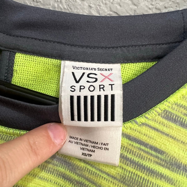 VSX Sport Neon Heathered Yellow Athletic Tank Size XS