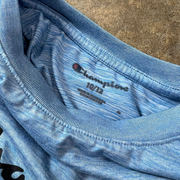 Champion Light Blue Dri-Fit T-Shirt Youth Medium