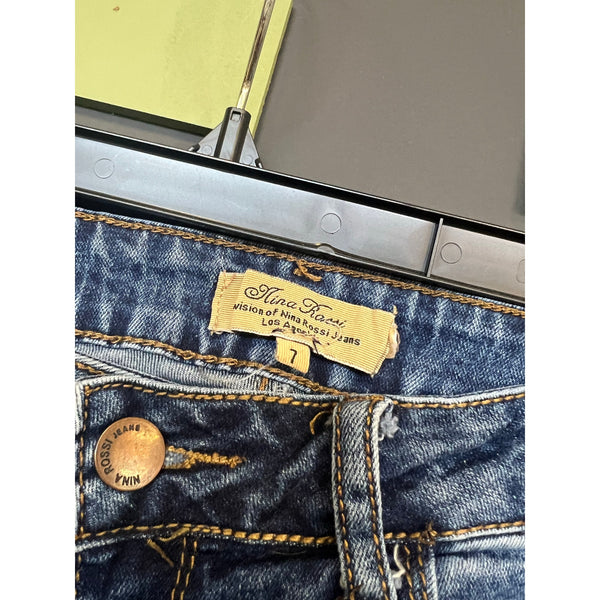 Nina Rossi Medium Wash Skinny Jeans Size 7