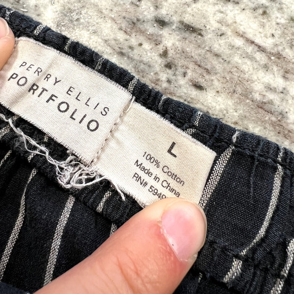 Perry Ellis Portfolio Striped Lounge Boxer Shorts Women's Large