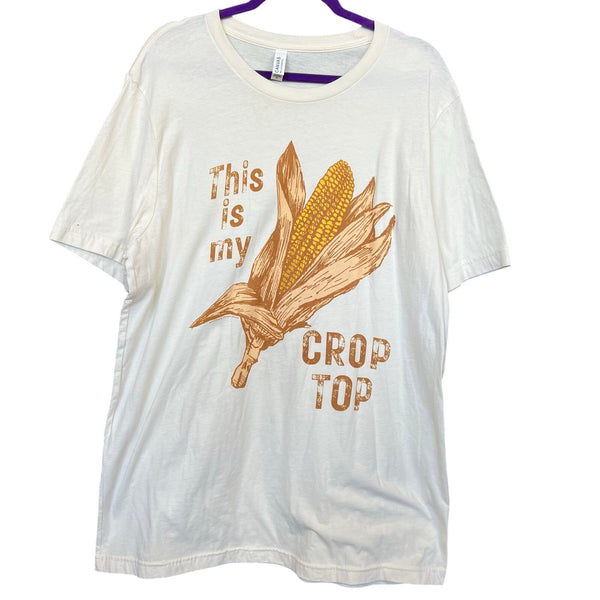 Women's Corn Crop Top Graphic Tee XL