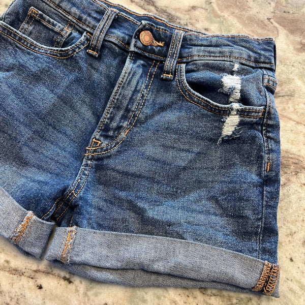 Old Navy Girls Cuffed Denim Shorts Size Youth 12