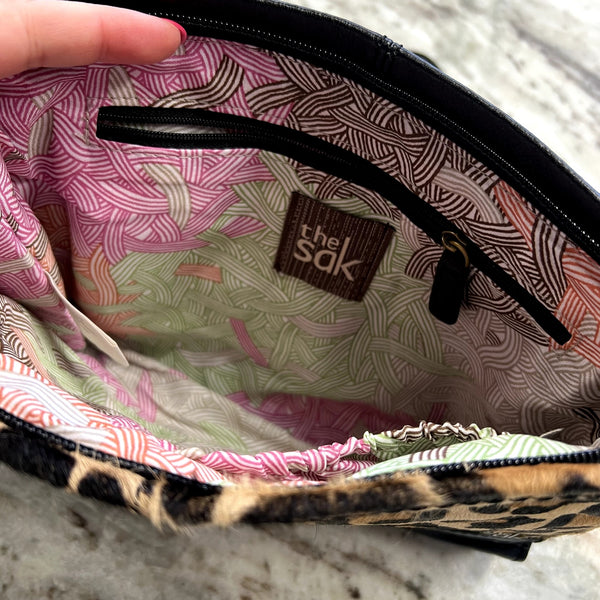 The Sak Leopard Demi Crossbody Clutch
