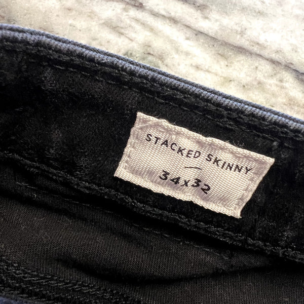 Pacsun Men's Black Stacked Skinny Jeans Size 34/32