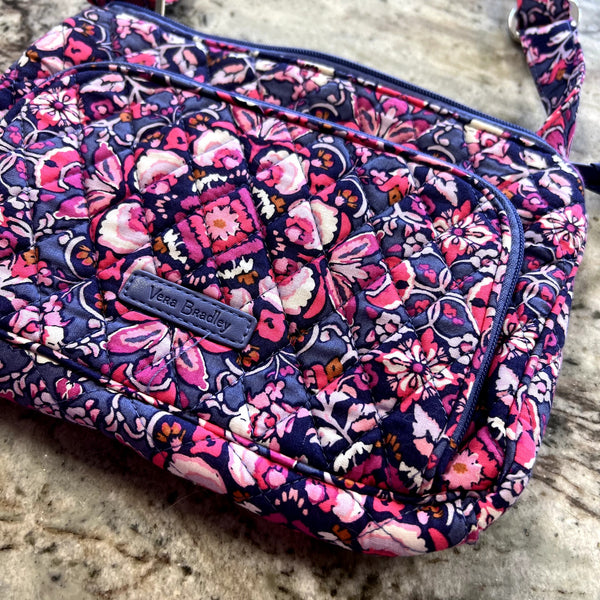 Vera Bradley Little Hipster Magenta Medallion Crossbody Bag