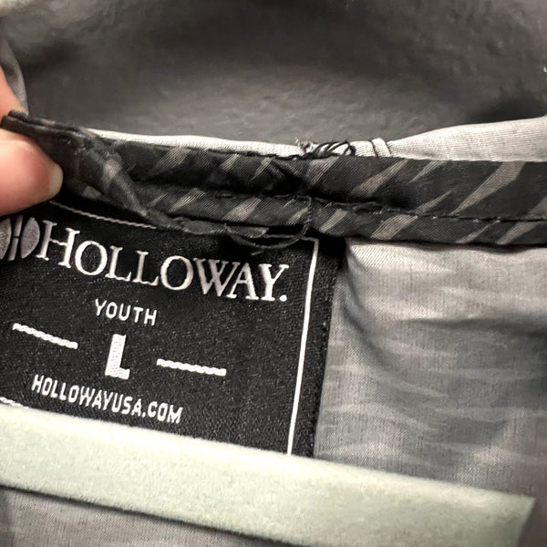 Holloway Youth Tech Eagles Embroidered Hooded Rain Pullover Size Large