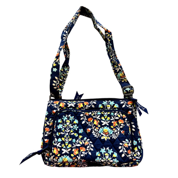 Vera Bradley Chandelier Floral Triple Zip Hipster Crossbody Bag