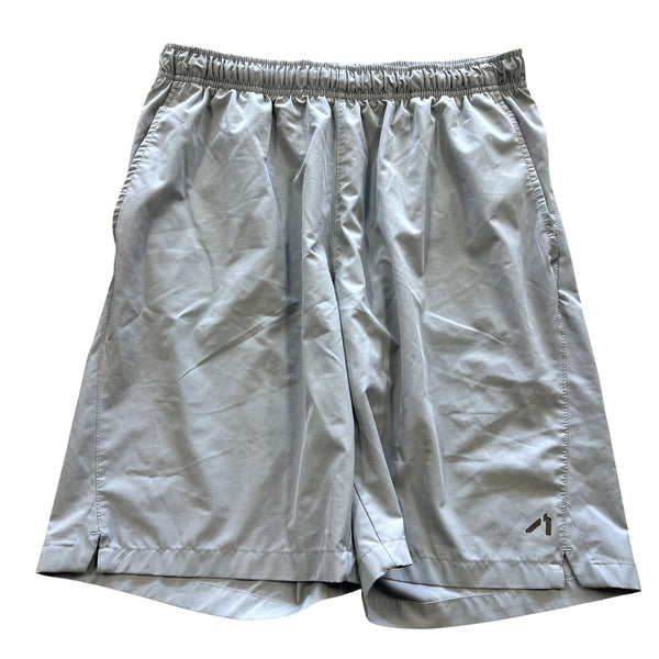 Men's Quick Dry Light Gray Athletic Shorts Size Medium