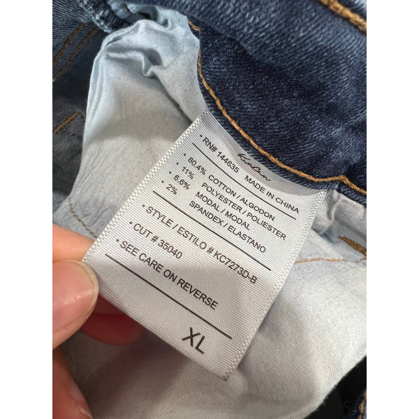 KanCan Dark Wash Button Fly Skinny Jeans Size XL