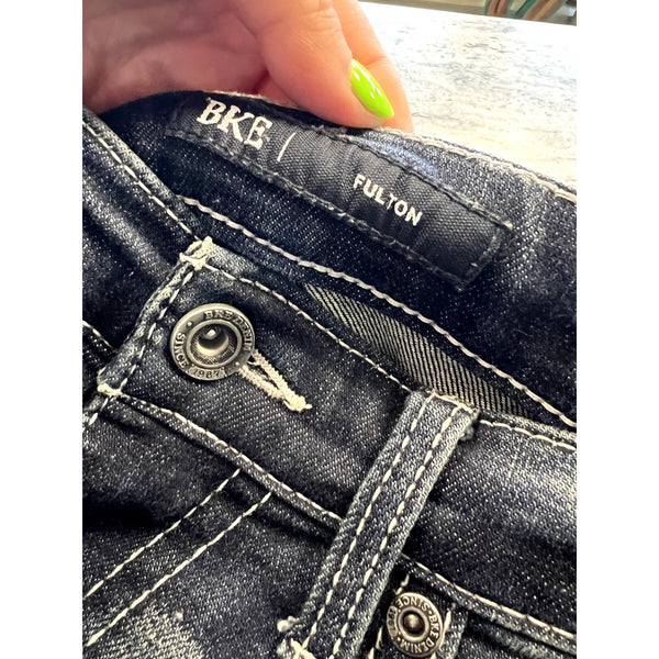 BKE Fulton Men's Dark Wash Straight Leg Jeans Size 30X36