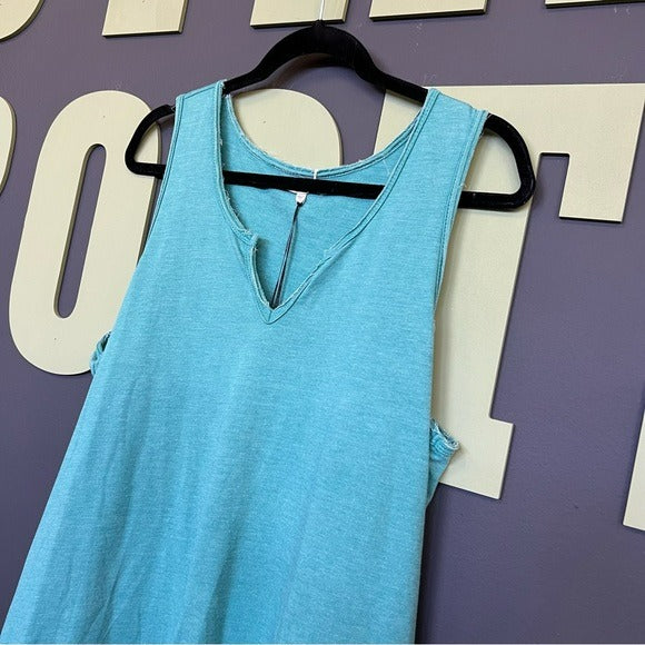 NWT Z Supply Aqua Bay V-Neck Tank Dress Large