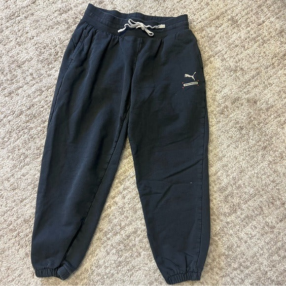 Puma Thick Black Jogger Lounge Pants Medium