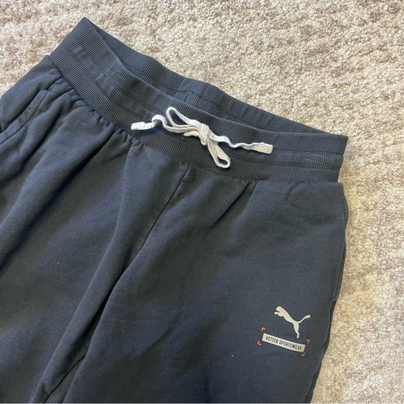 Puma Thick Black Jogger Lounge Pants Medium