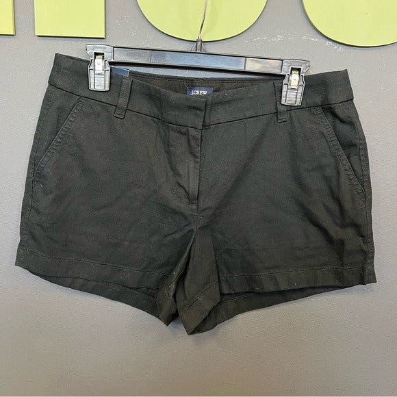 NWT J Crew 3.5” Black Short Size 8