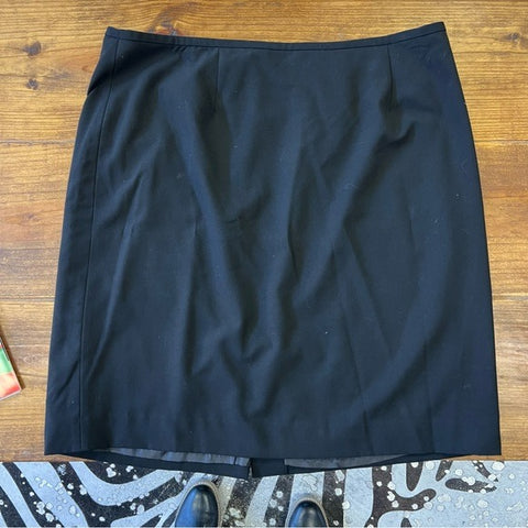 NWOT Black Calvin Klein Mini Skirt Back Slit Size 18W