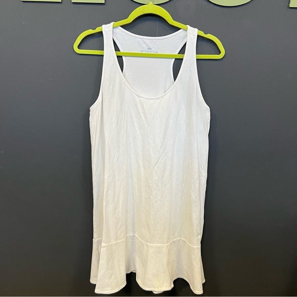 Southern Tide Lyla Knit Tank Dress Classic White Size Medium