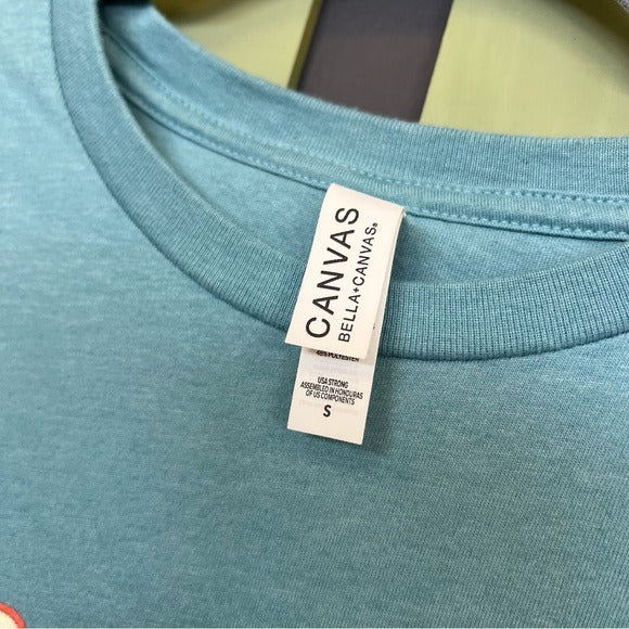 Dogs Over People Blue Short Sleeve Graphic Tee Small