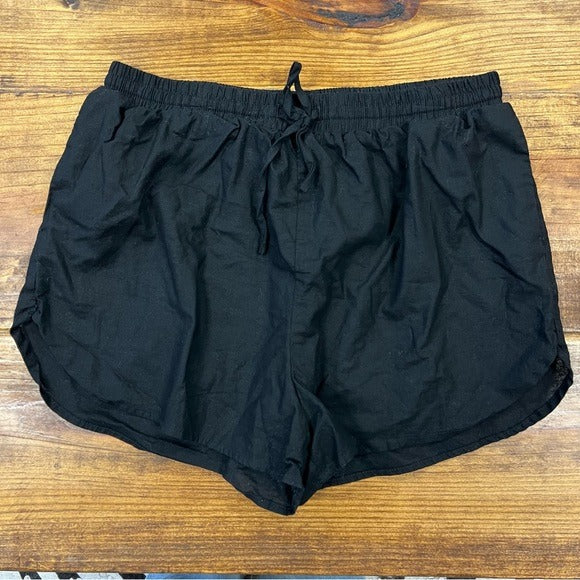 Buddy Love Black Lined Shorts Size Large