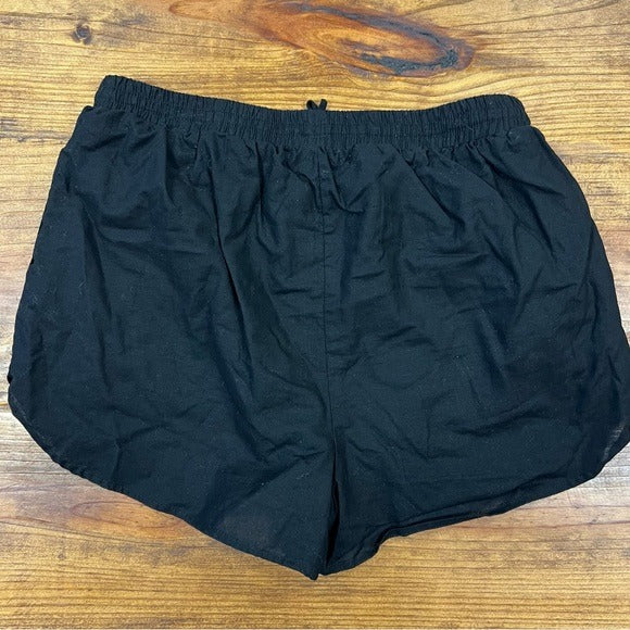 Buddy Love Black Lined Shorts Size Large