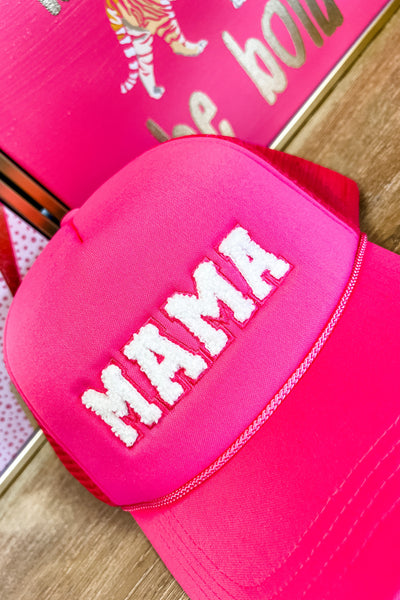 Hot Pink Mama Patch Trucker Hat