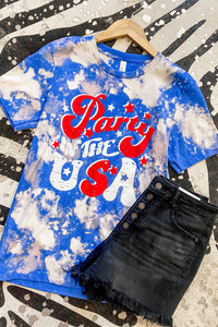 Party in the USA Splatter Graphic Tee